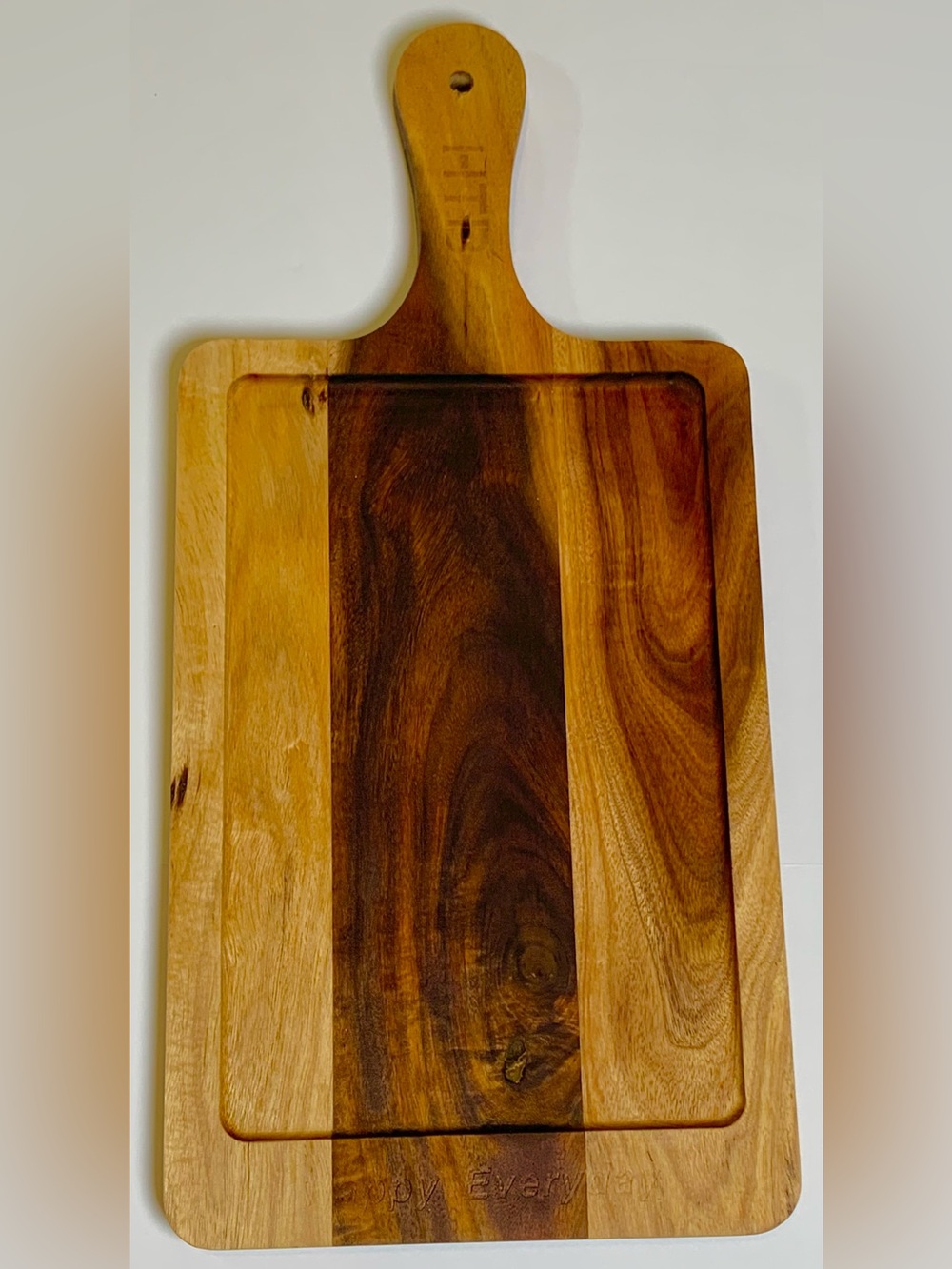 HTB Acacia Wood Charcuterie Serving Board Happy Everyday Cheese Cutting Board